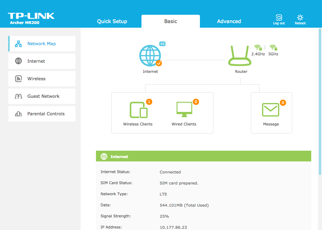 TP-Link Archer MR200, 3G/4G Wireless AC750 Router, 750Mbps