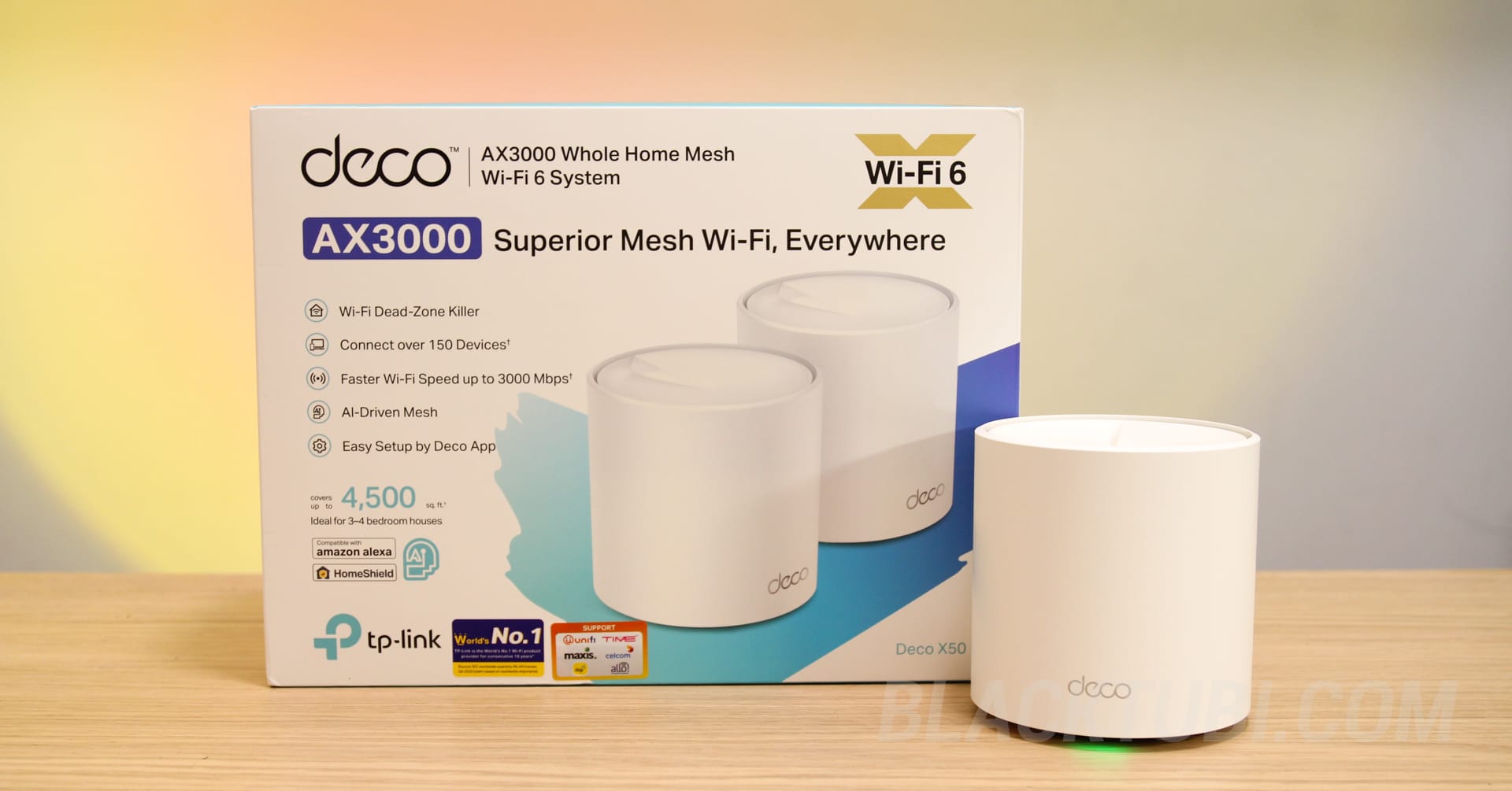3 Pack TP-Link Deco X5000 WiFi 6 AX5000 Whole Home Mesh Wi-Fi System